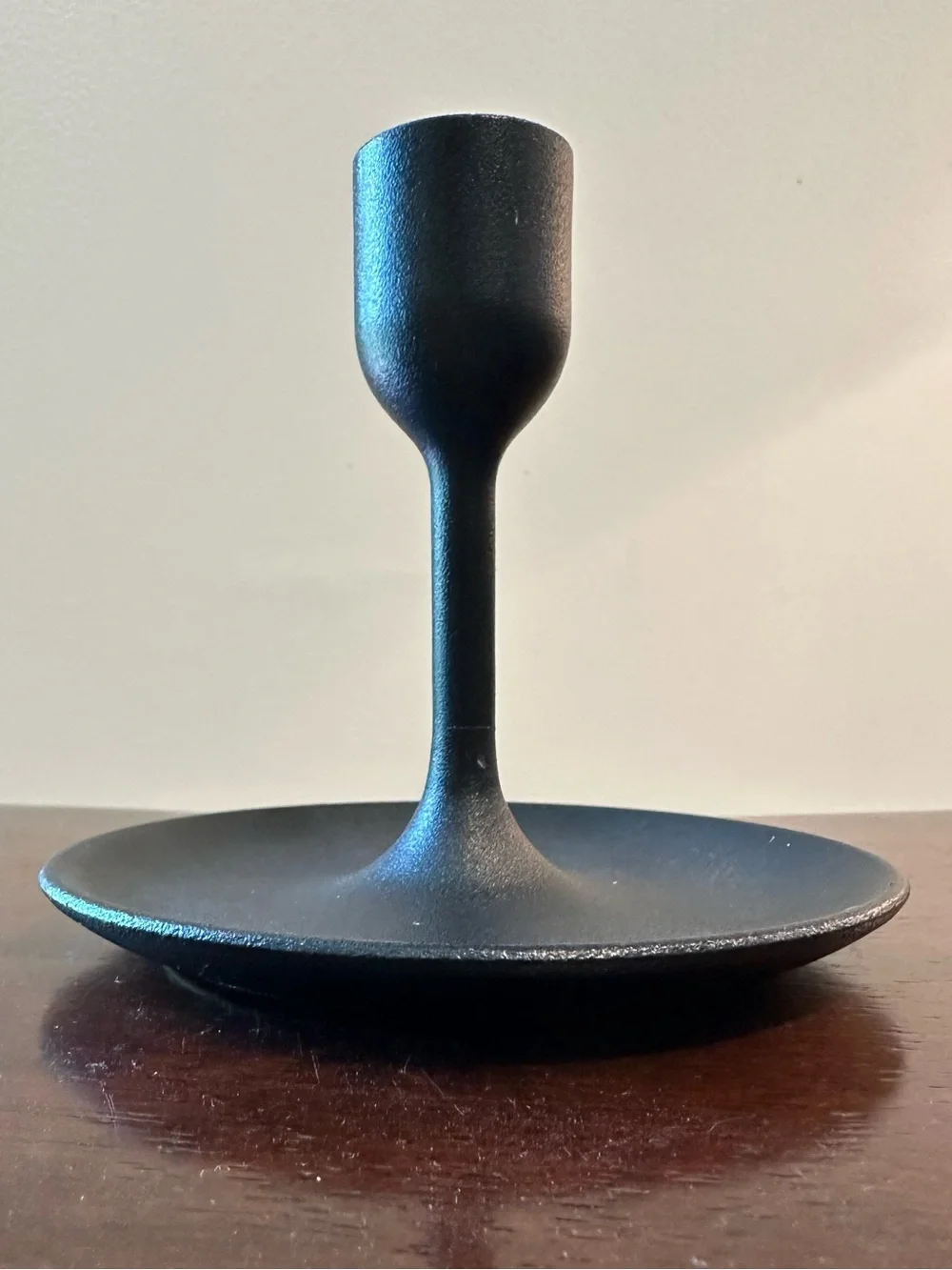 Vintage Iron candle holder • black